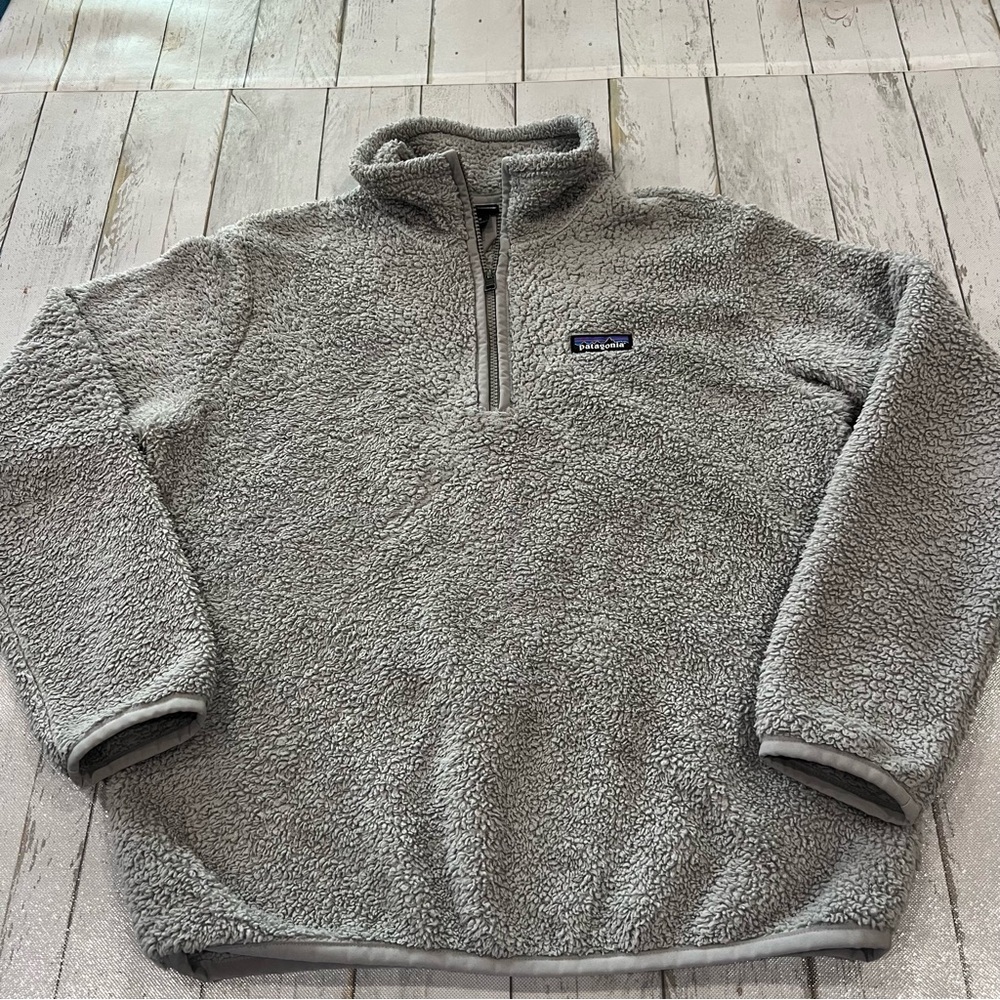 Patagonia Women's Los Gatos 1/4-Zip Fleece Pullover Gray Sz M